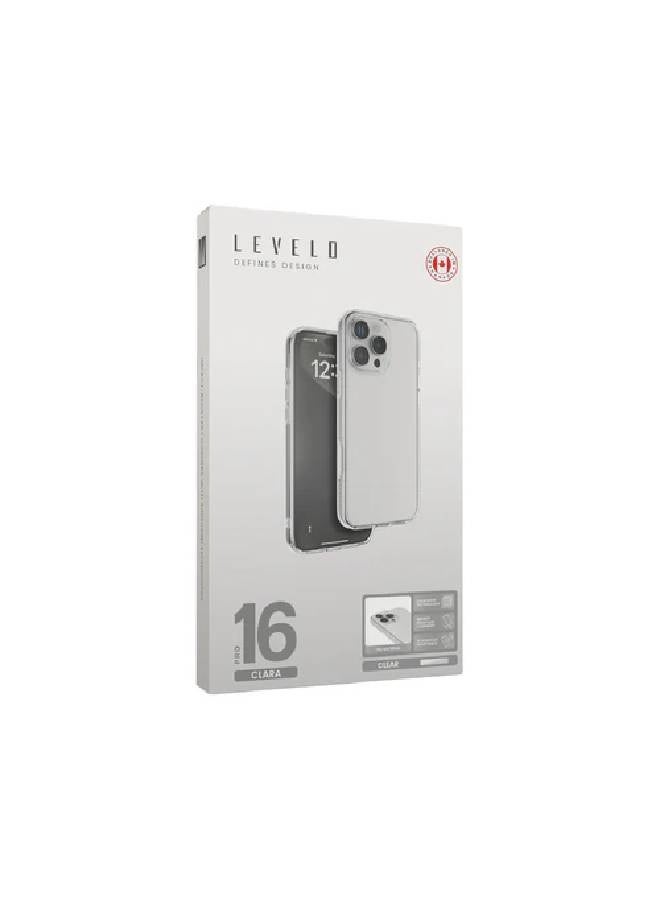 ليفيلو غطاء ليفيلو كلارا الشفاف لجهاز آيفون 16 برو، تقنية الرؤية الواضحة - شفاف - Image 3