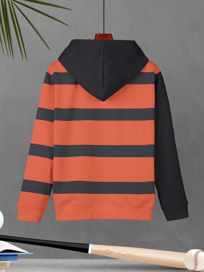 HELLCAT Printed Cotton Blend Hoodie Sweatshirt for Boys - Pack of 2 Orange/Beige 7-8 Years - Image 5