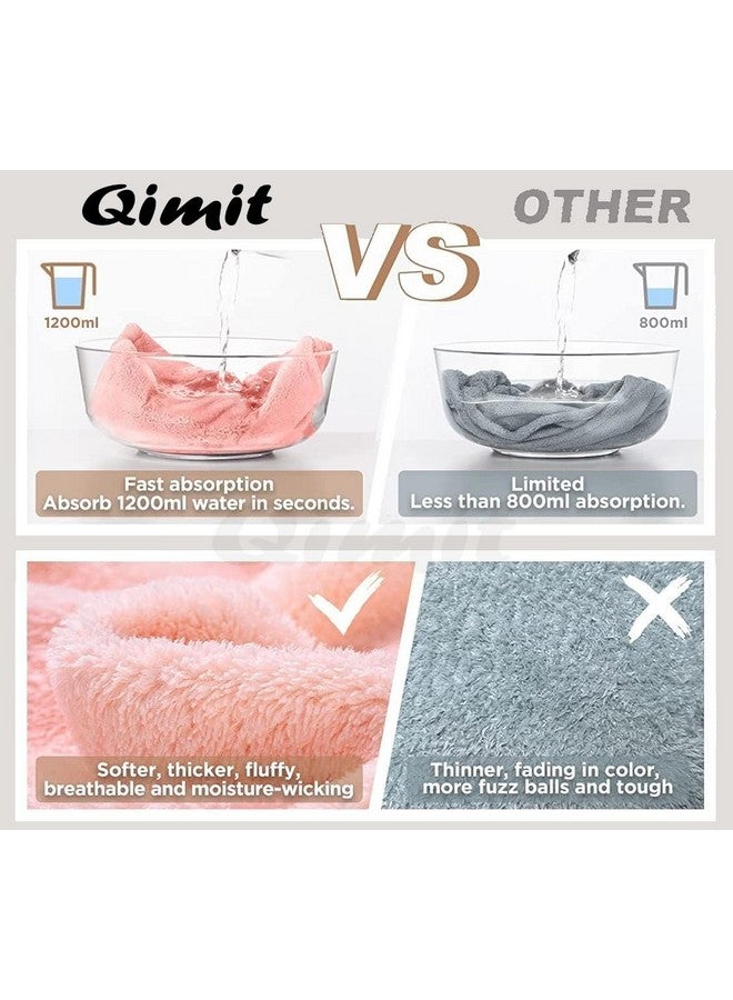 QIMIT QIMIT Hair Towel Wrap Absorbent Towel Hair-Drying Bathrobe Magic Hair Warp Towel Super Quick-Drying Microfiber 500 GSM Bath Towel Hair Dry Cap Salon Towel (1, Multi) - Image 2