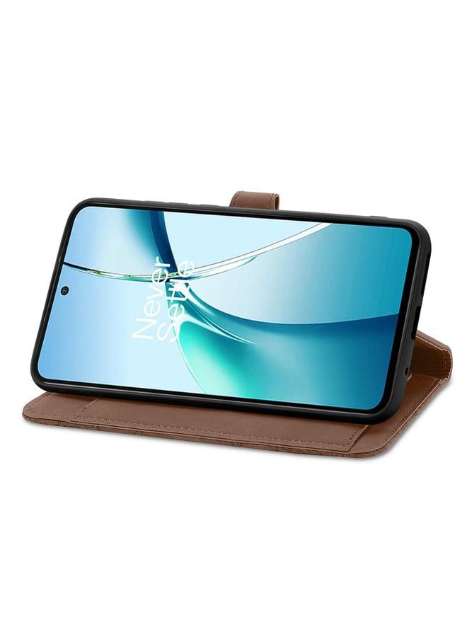 اس-توب جراب هاتف OPPO Reno13 من الجلد بسحاب منقوش عليه زهور - Image 5