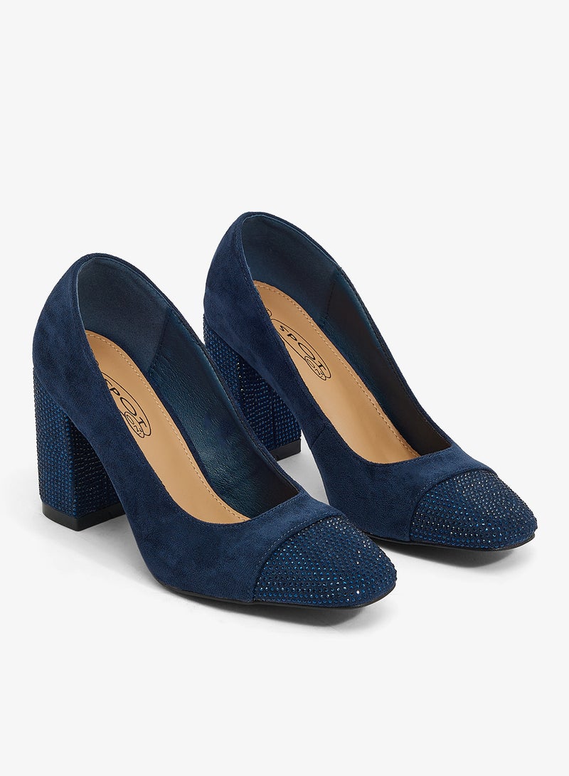 سبوت أون حذاء بكعب عالٍ مربع - Image 4