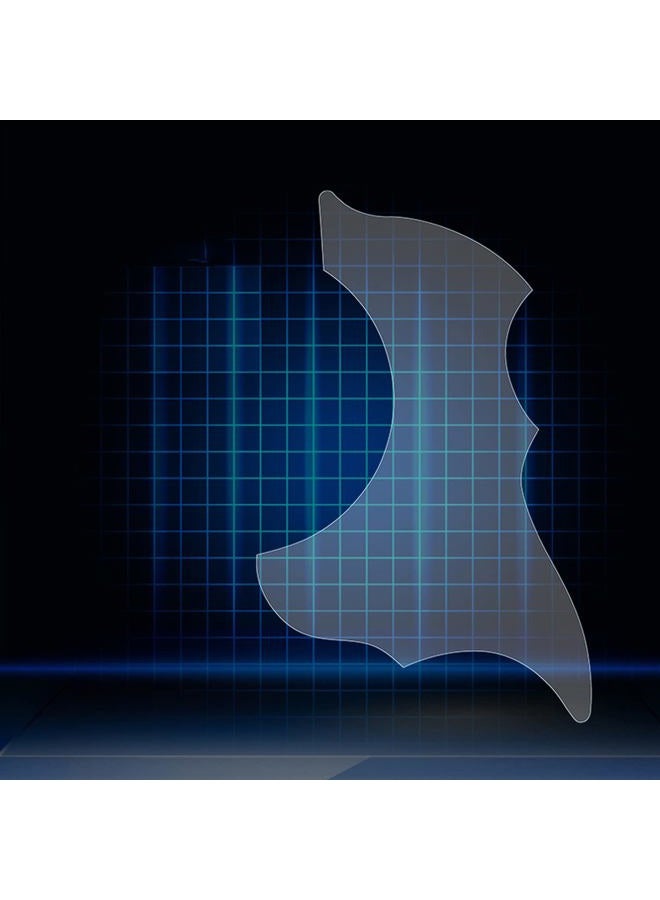 LGEGE Acoustic Guitar Pickguard, PVC Material Self Adhesive Transparent, Protects 40''/41'' Guitar Scratched Plate from Guitar Pick Nail, Clear & Glossy - Image 1