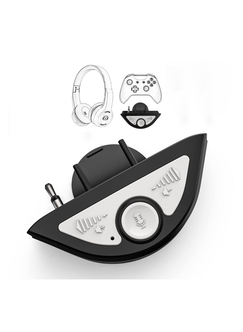 , Audio Adapter for Xbox Controller, 3.5mm Hole Bluetooth Headset Adapter, Mic Transmitter for Xbox One S X Elite 1 Elite2 Series S X Controller - Image 1