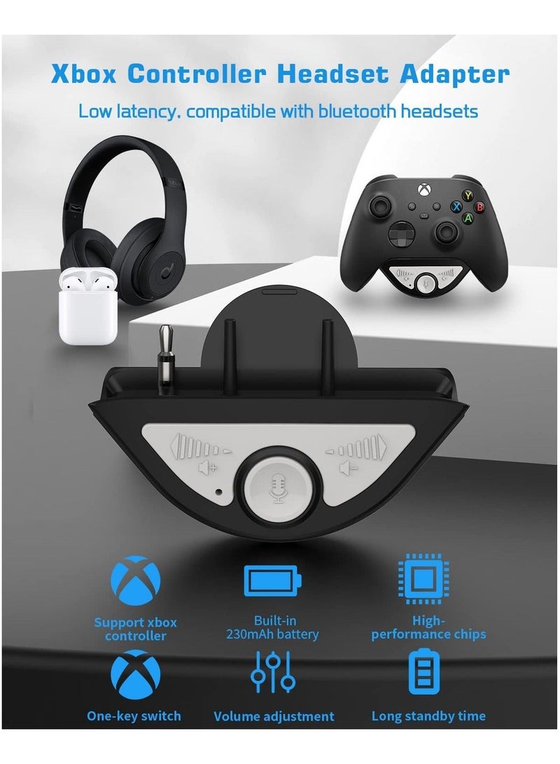 , Audio Adapter for Xbox Controller, 3.5mm Hole Bluetooth Headset Adapter, Mic Transmitter for Xbox One S X Elite 1 Elite2 Series S X Controller - Image 2