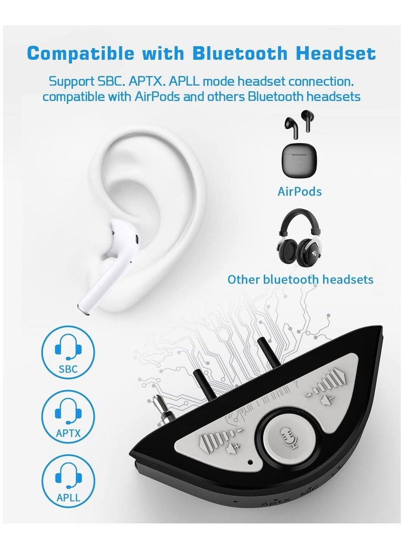 , Audio Adapter for Xbox Controller, 3.5mm Hole Bluetooth Headset Adapter, Mic Transmitter for Xbox One S X Elite 1 Elite2 Series S X Controller - Image 4