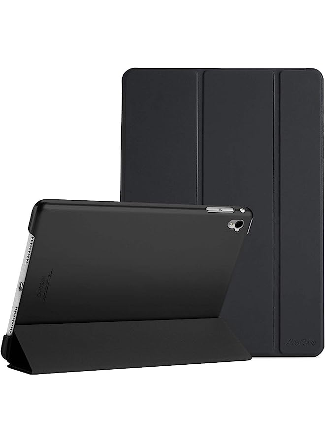 Ipad Pro 9.7 Case 2016 (Old Model), Ultra Slim Lightweight Stand Smart Case Shell With Translucent Frosted Back Cover For Apple Ipad Pro 9.7 Inch (A1673 A1674 A1675) -Black