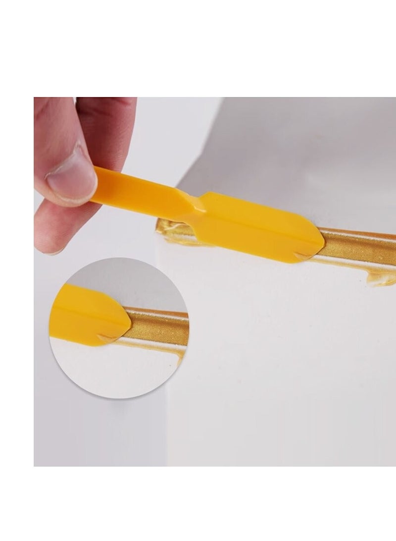 6pcs Seam Beauty Tool Set, Ceramic Tile Silicone Edge Grout Remover, Smooth Caulking Plastic Scraper Kit, Construction Installation Hand Tool - Image 5