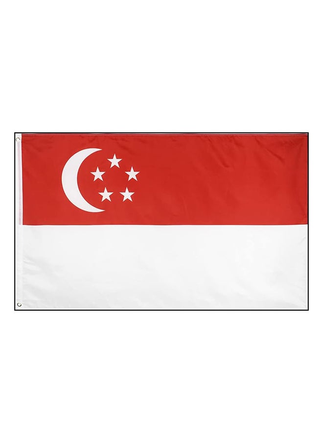 THE BABA Singapore Flag 120X180Cm 4X6Ft  - Image 1