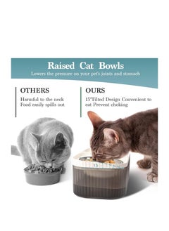 HAPPY PUSS Automatic Pet Water Dispenser 2-in-1 Cat Water Fountain and Stainless Steel food bowl- white color  - Image 4