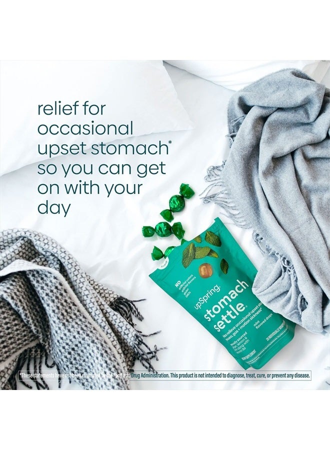 UpSpring قطرات تهدئة المعدة لتخفيف الغثيان العرضي/المعدة المضطربة مع الزنجبيل والليمون والنعناع وB6. قطرات بنكهة النعناع، 28 قطعة (قد يختلف التغليف) - Image 4