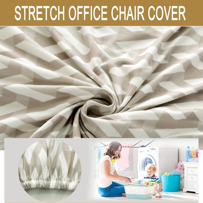 HAOYONG Armless Accent Chair Cover, Stretch Chair Slipcover Printed Slipper Chair Covers Furniture Protector Covers for Living Dining Room Hotel - Image 3
