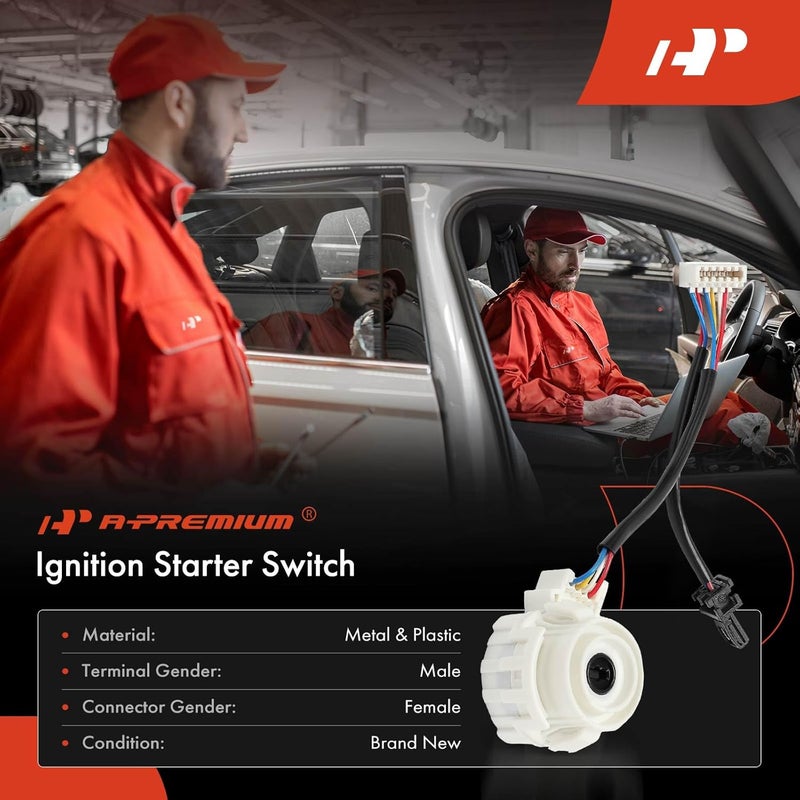 A-Premium Ignition Starter Switch Replacement for Volkswagen Passat 2012-2019 Golf Eos Tiguan Audi Q3 - Image 3