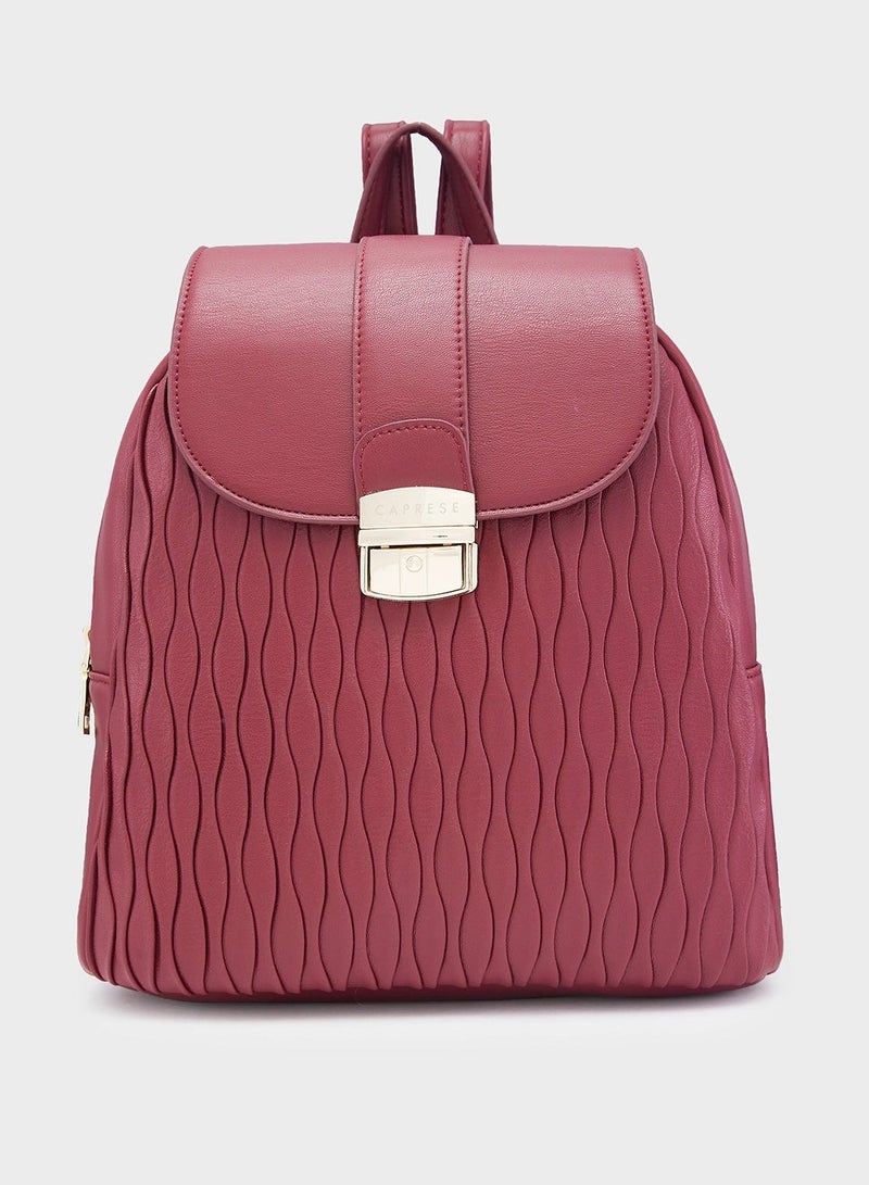 CAPRESE CAPRESE-SHELBEE FASHION BACKPACK MEDIUM BURGUNDY - Image 1