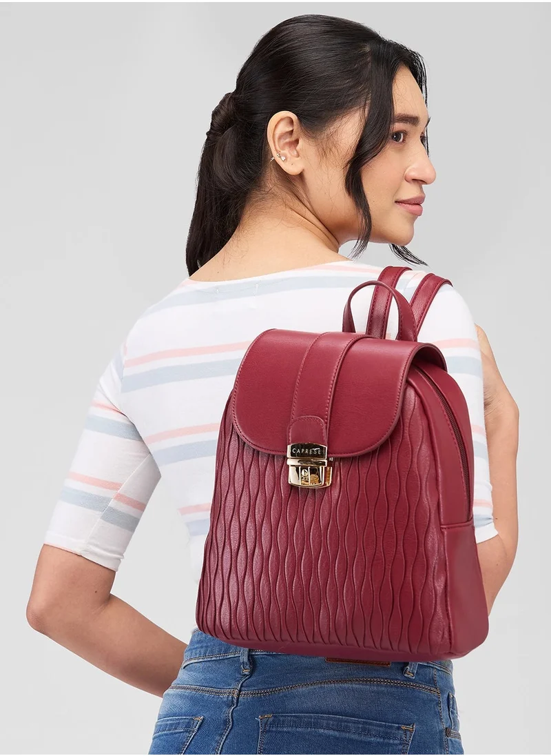 CAPRESE CAPRESE-SHELBEE FASHION BACKPACK MEDIUM BURGUNDY