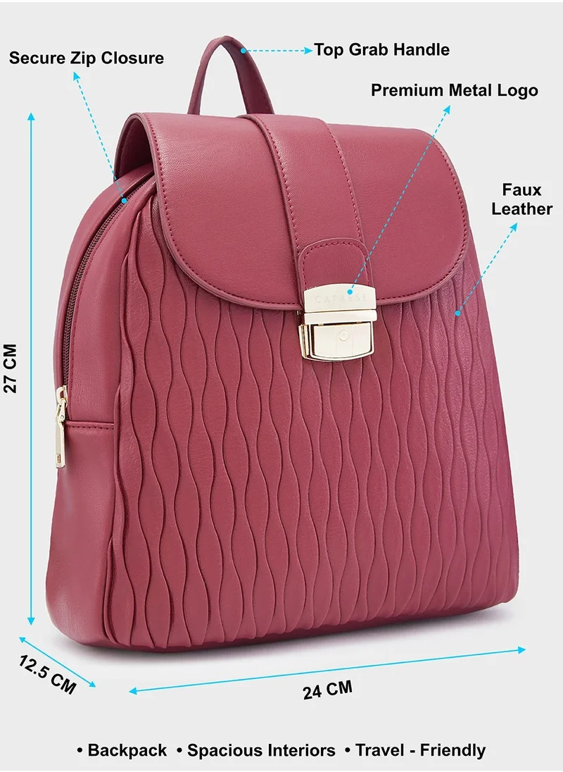 CAPRESE CAPRESE-SHELBEE FASHION BACKPACK MEDIUM BURGUNDY