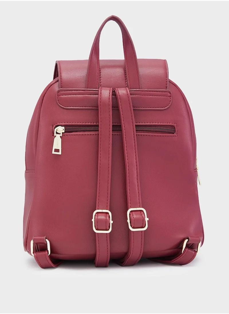 CAPRESE CAPRESE-SHELBEE FASHION BACKPACK MEDIUM BURGUNDY