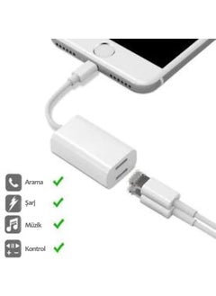 Techmaster Tme Compatible for iPhone 7 8 Plus x Xr Xs 11 12 Pro Max Headphone Charger 2in1 Adapter  - Image 3