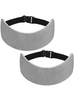 Excefore Travel Pillow for Sleeping Airplane, 2 Sets Headrest Travel Pillow Neck Pillow for Airplane Travel Functional Airplane Head Straps Neck Brace for Sleeping on Airplane Car, Gray  - Image 1