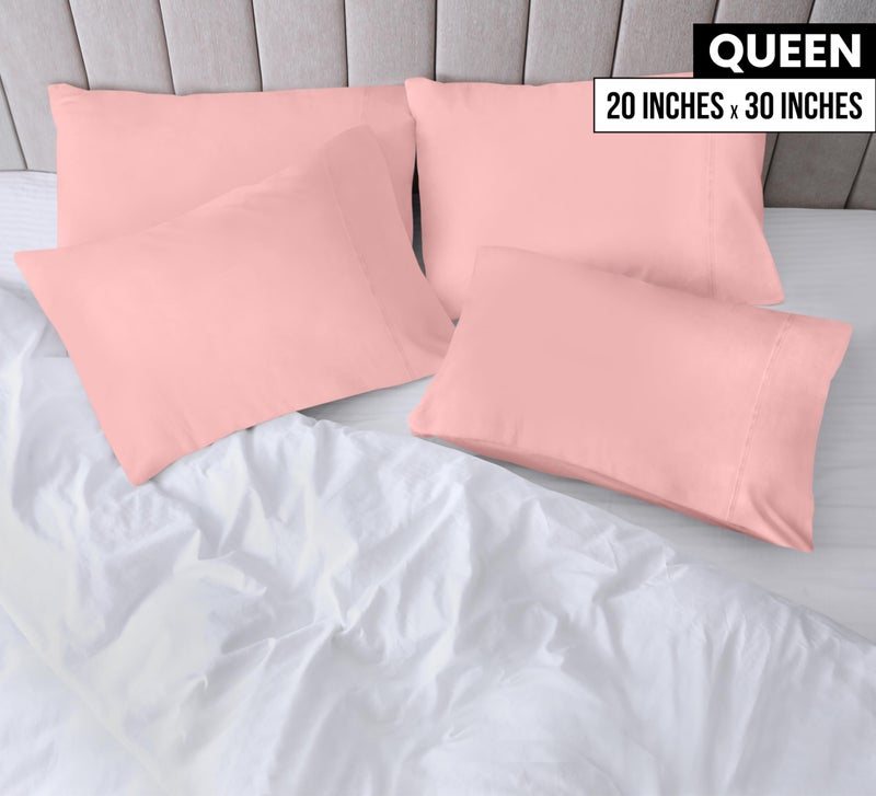 Utopia Bedding Queen Pillow Cases - 4 Pack - Envelope Closure - Soft Brushed Microfiber Fabric - Shrinkage and Fade Resistant Pillow Covers Queen Size 20 X 30 Inches (Queen, Pink) - Image 2
