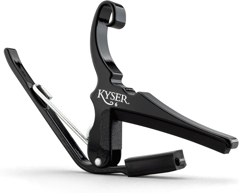 Kyser Quick-Change Guitar Capo for 6-string acoustic guitars, Black, KG6BA - Image 1