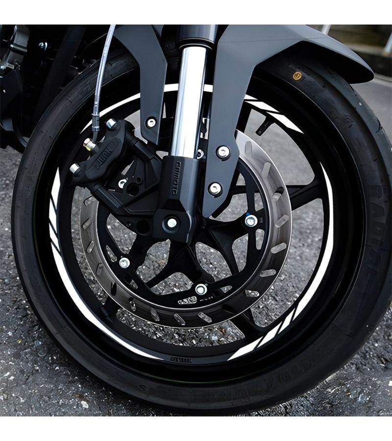Red Motorcycle Decals 12.6x11.38inch Waterproof UV Resistant Racing Style Decorative - Image 5