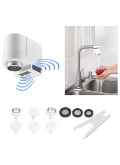 YQbest Touchless Faucet Adapter Automatic Smart Motion Sensor Hands Induction Kitchen Bathroom Sink Water Saver Overflow Protection for Basin Hotel  - Image 1