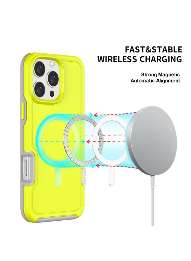 اس-توب جراب لهاتف iPhone 16 Pro مقاوم للصدمات MagSafe Armor PC Hybrid TPU - Image 5