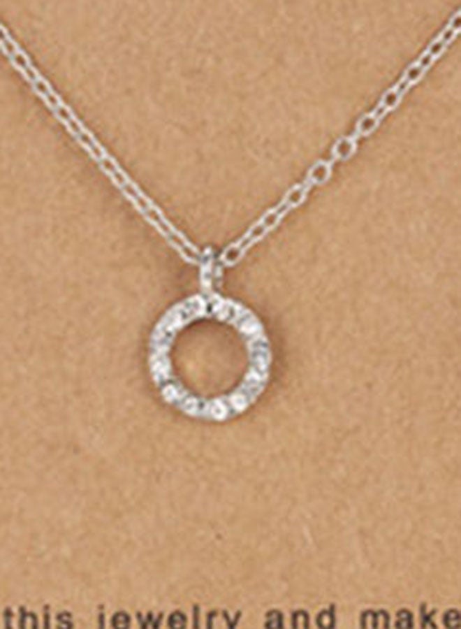 Circle Pendant Elegant Necklace - Image 5