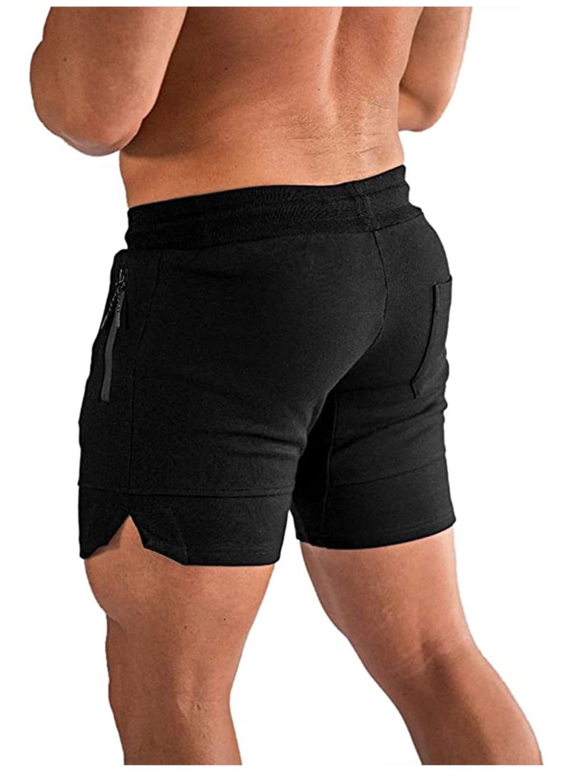 SYOSI شورت رياضي رجالي، شورت للتمرين، رفع الأثقال، شورت القرفصاء، شورت تدريبي مع جيب سريع الجفاف، صالة ألعاب رياضية، جيد التهوية بشكل طبيعي وبارد، غير ضيق، ضروري للرياضة واللياقة البدنية XXL - Image 1