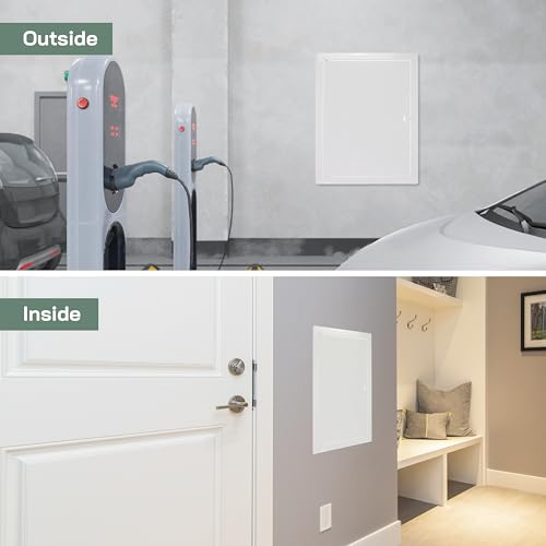 Vent Systems 12'' x 16'' Inch Metal Access Panel - Easy Access Doors - Access Panel for Drywall, Wall and Ceiling Electrical and Plumbing Service Door Cover White - Image 3