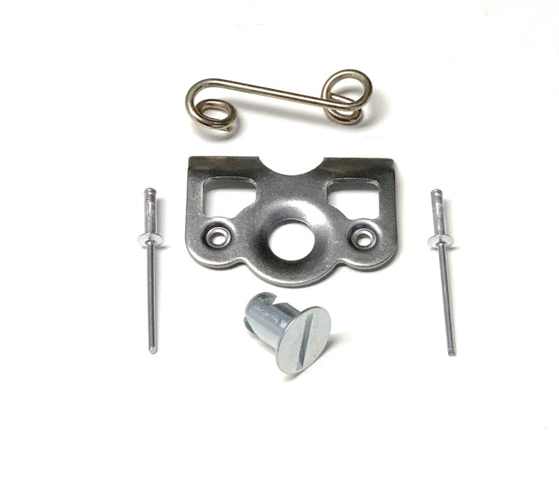 UTVDistribution 1/4 Turn Quick Release Steel Slot Head Dzus Button with Springs and Dimpled Tabs (10) - Image 2