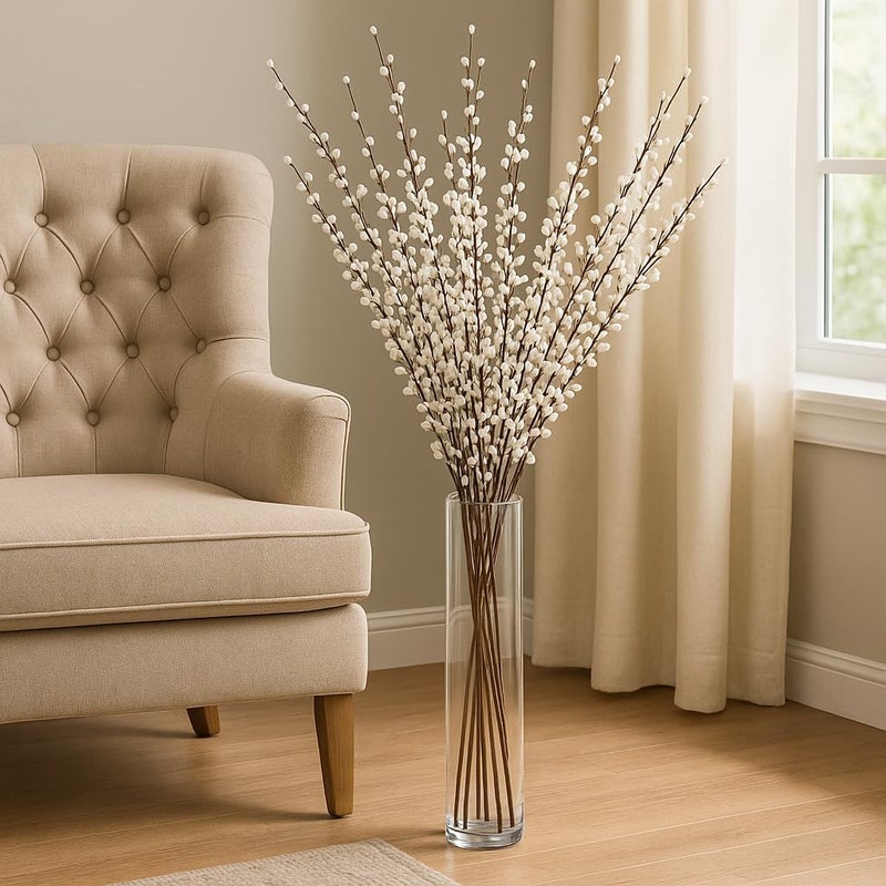 CYS EXCEL Clear Glass Cylinder Vase (H:20" D:4") | Multiple Size Choices Glass Flower Vase Centerpieces | Hurricane Floating Candle Holder Vase - Image 5