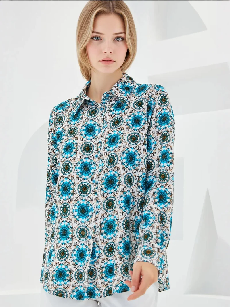 BIG DART BDART Patterned Long Sleeve Shirt