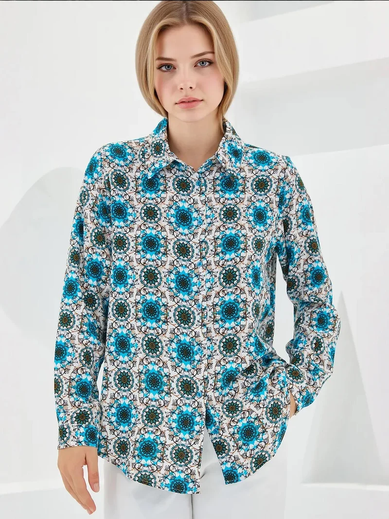 بيغ دارت قميص بأكمام طويلة بنقوش