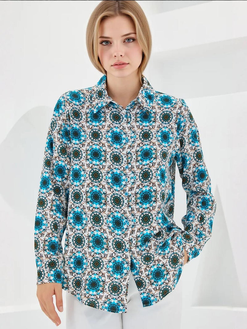 BIG DART BDART Patterned Long Sleeve Shirt - Image 1