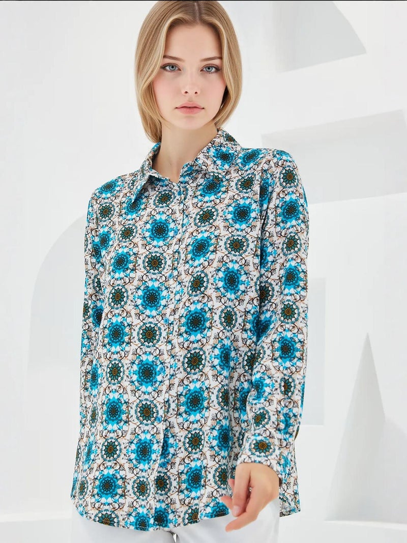 BIG DART BDART Patterned Long Sleeve Shirt - Image 2