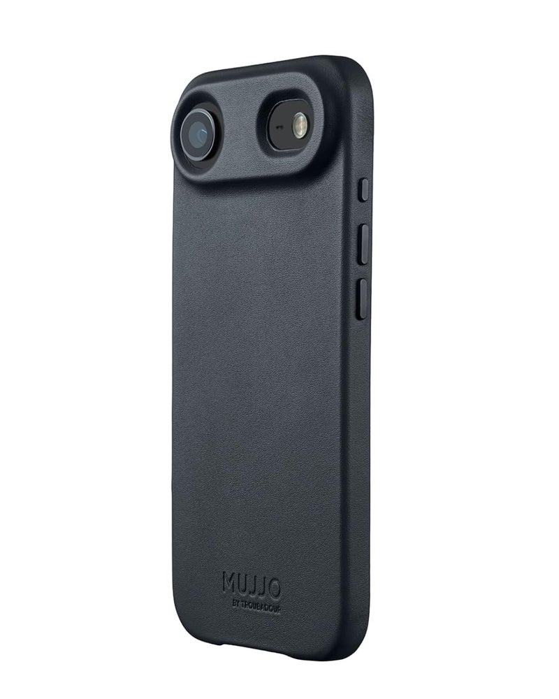 Mujjo Leather Case for iPhone Air MagSafe Compatible Basalt Blue - Image 2
