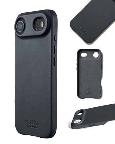 Mujjo Leather Case for iPhone Air MagSafe Compatible Basalt Blue - Image 3
