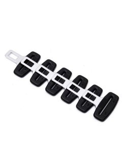 Generic Safety Belt Deadbolt buckle Car Seat Belt Accessories Safety Belt Tongue Auto parts Straight Deadbolt (6pcs, Black)  - Image 5