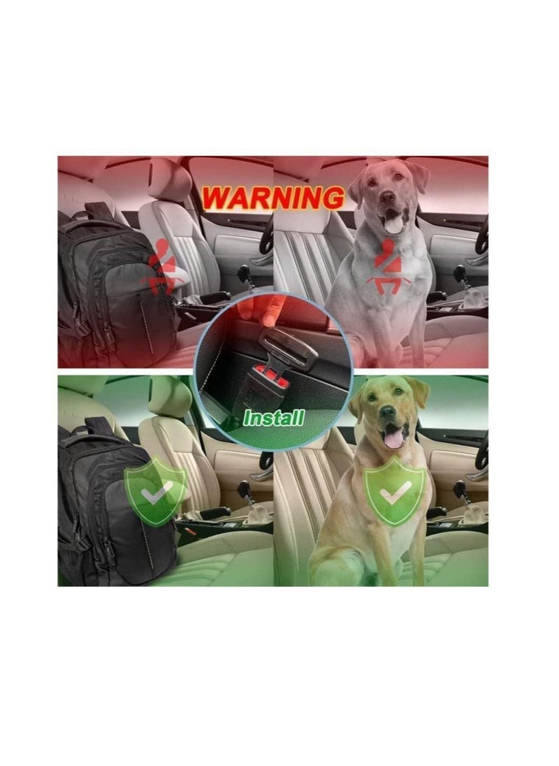 Generic Safety Belt Deadbolt buckle Car Seat Belt Accessories Safety Belt Tongue Auto parts Straight Deadbolt (6pcs, Black)  - Image 4