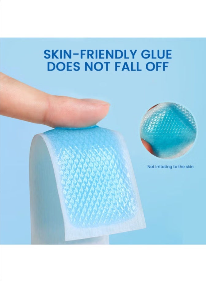 سوميفون عبوة من 10 لصقات خافضة للحرارة - تبريد فيزيائي لخفض الحرارة، وتسكين طبيعي للصداع والصداع النصفي، لصقات جل ناعمة، لصقات خافضة للحرارة للأطفال، وتسكين صداع التوتر/التهاب الجيوب الأنفية، ولصقات للوقاية من الصداع وتبديد الحرارة. - Image 3