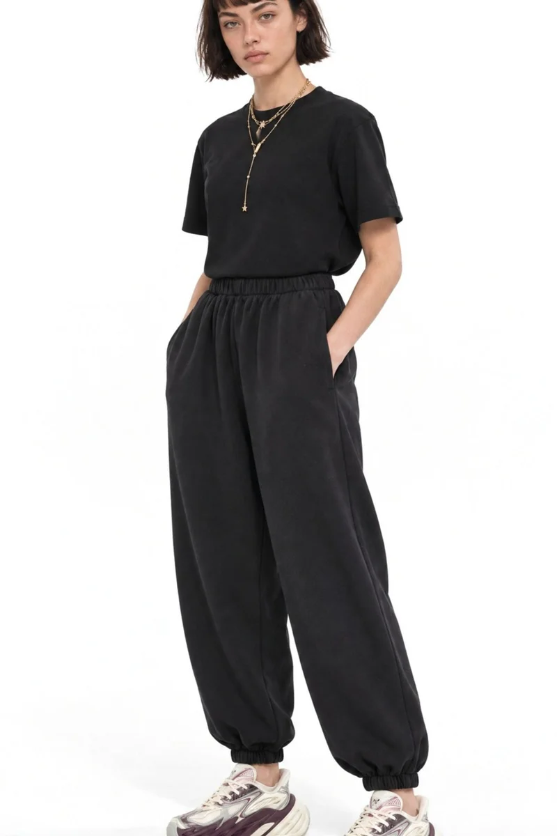 Busem Navy Blue BUSEM Cotton-Blend Pants for Women | Best Price UAE