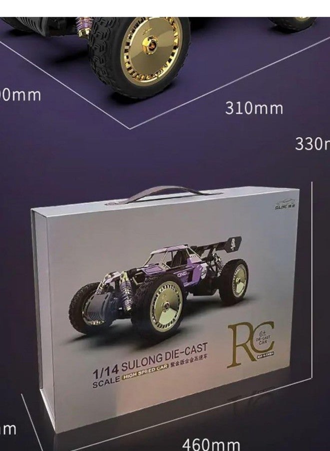 Onecado RC Car, Remote Control Cars W/Metal Shell Proportional Throttle for 40 Min Play, High Speed Radio Controlled 1:14 Monster Truck, All-Terrain 2.4GHz RTR Buggy for Boys Girls (Heavy Box) - Image 3
