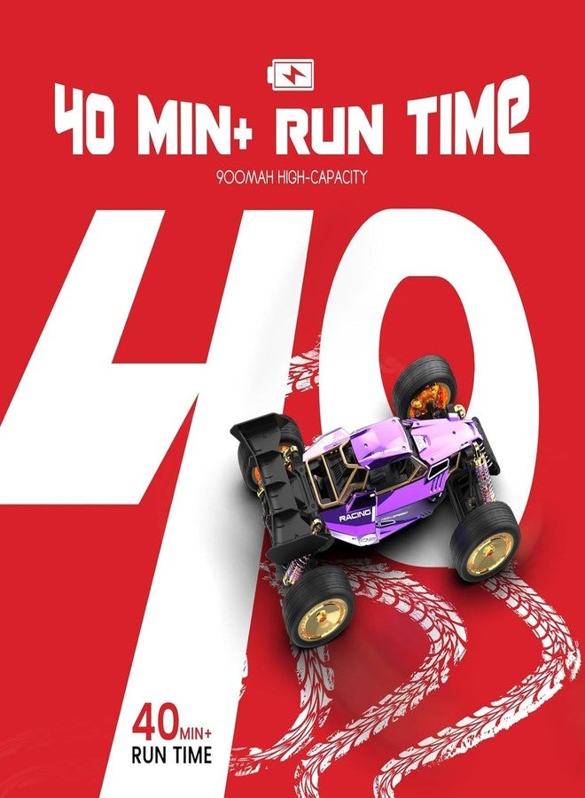 Onecado RC Car, Remote Control Cars W/Metal Shell Proportional Throttle for 40 Min Play, High Speed Radio Controlled 1:14 Monster Truck, All-Terrain 2.4GHz RTR Buggy for Boys Girls (Heavy Box) - Image 4
