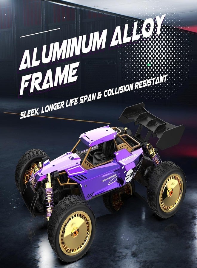 Onecado RC Car, Remote Control Cars W/Metal Shell Proportional Throttle for 40 Min Play, High Speed Radio Controlled 1:14 Monster Truck, All-Terrain 2.4GHz RTR Buggy for Boys Girls (Heavy Box) - Image 5