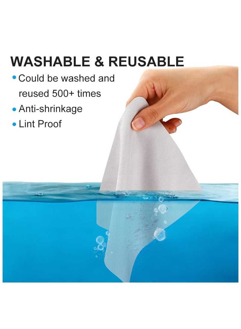 GNAFOTU Eyeglasses Cleaning Cloth, Lens Clean Cloth Suede Clean Cloth for Eyeglasses, Lenses, Phones, Screens, Camera (50 PCS, Grey) - Image 5