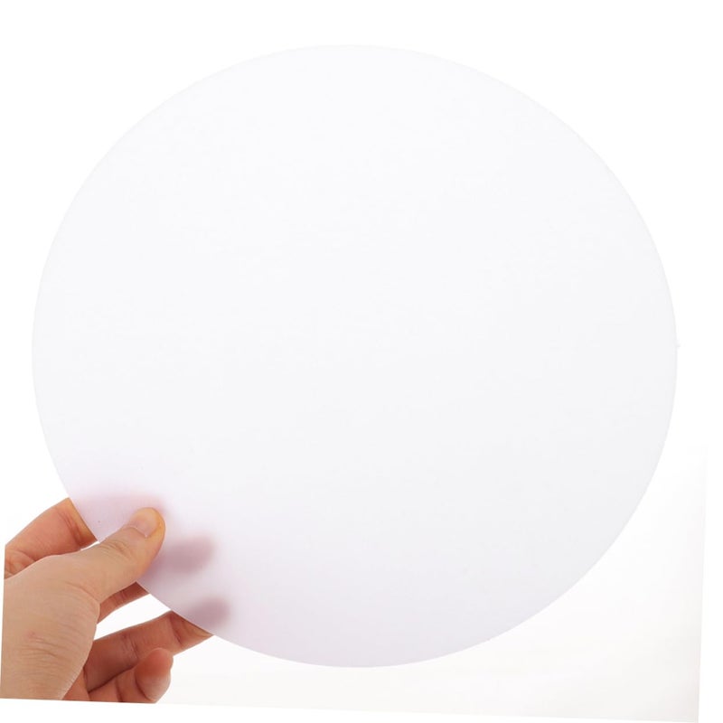 Round Acrylic Lamp Shade Diffuser Cover for Ceiling Pendants and Tabletop Lighting Translucent Panel - Image 5