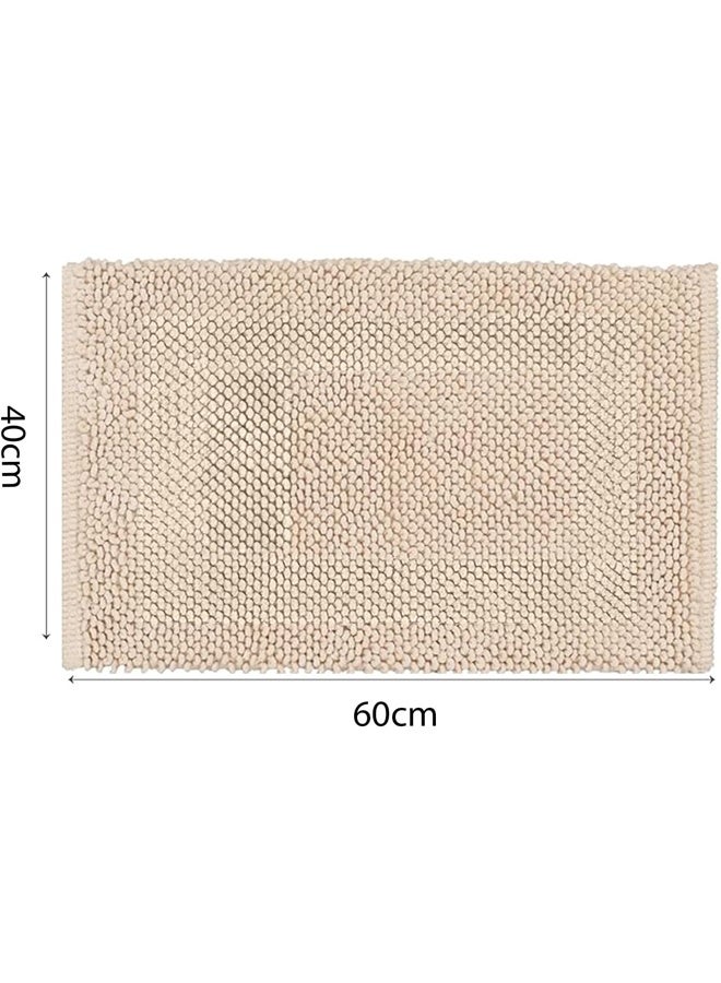 Aikenn Bath Mats 40x60cm Non-Slip Bath rugs, Ultra Soft and Absorbent Microfiber Bath Rugs Luxury Chenille Shaggy Bath Rugs, for Bathtubs, Rain Showers and Under The Sink - Image 2