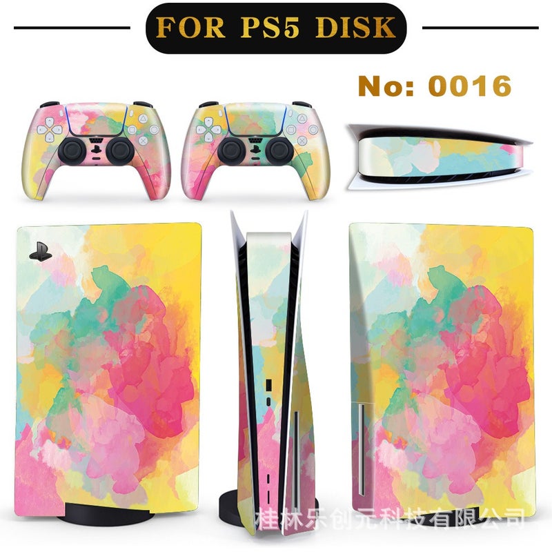 ملصق جهاز PS5 للإصدارات ذات محرك الأقراص والرقمية، ملصق غير لامع، شحن مباشر من المصنع بالجملة، فيلم حماية