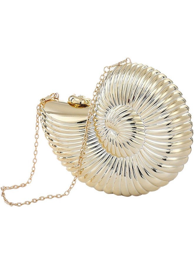 QZUnique Shell Shoulder Handbag Novelty Chain Strap Purse Acrylic Fashion Crossbody Evening Bag Clutch For Women Girl - Image 1